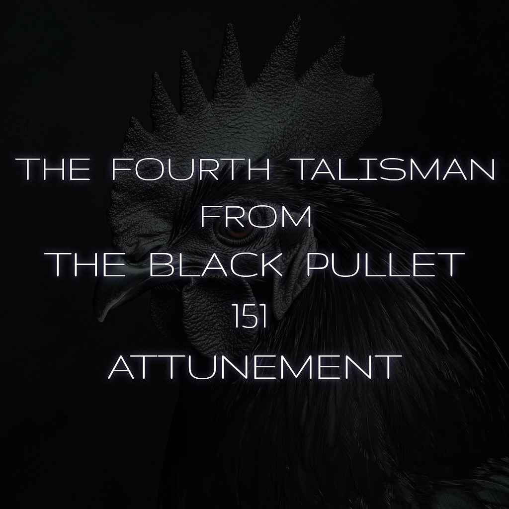 The Fourth Talisman 151 Black Pullet Attunement
