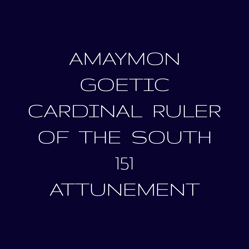 Amaymon 151 Distance Attunement